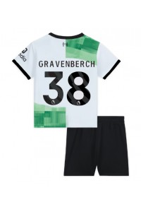 Fotbalové Dres Liverpool Ryan Gravenberch #38 Dětské Venkovní Oblečení 2023-24 Krátký Rukáv (+ trenýrky)